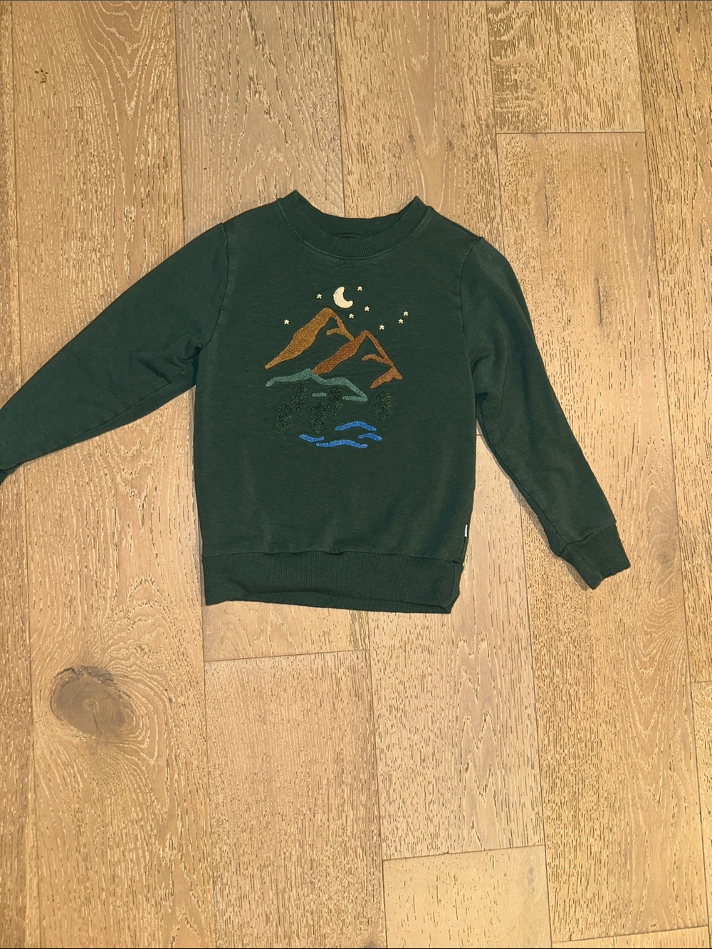 Little Sleepies Forest Green Mountain Graphic Sweatshirt